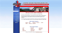 Desktop Screenshot of gintec-shade.com